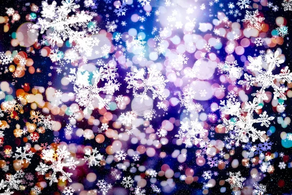Fondo Celebración Luz Abstracta Con Luces Doradas Desenfocadas Para Navidad —  Fotos de Stock