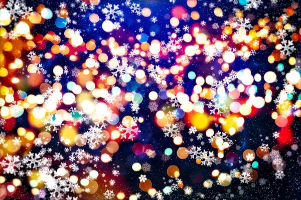 Різдвяний Фон Відпустка Світить Фоном Розбитий Фон Мерехтливими Зорями Розмитий — стокове фото