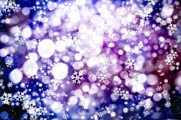Abstract Glitter Lights Stars Festive Blue White Color Sparkling Vintage — Stock Photo, Image