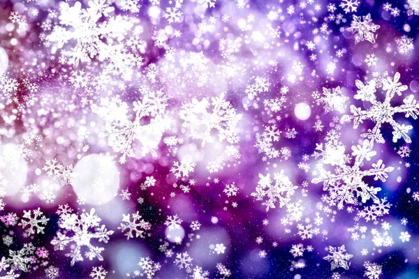 Abstrakte Glitzerlichter Und Sterne Festlichen Blauen Und Weißen Farbe Funkelnden — Stockfoto