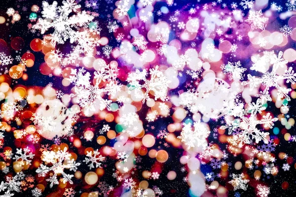 Fundo Festivo Natal Elegante Fundo Abstrato Com Luzes Estrelas — Fotografia de Stock