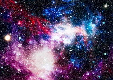 Uzaydaki gezegenler, yıldızlar ve galaksiler uzay keşiflerinin güzelliğini gösteriyor. NASA tarafından döşenmiş elementler