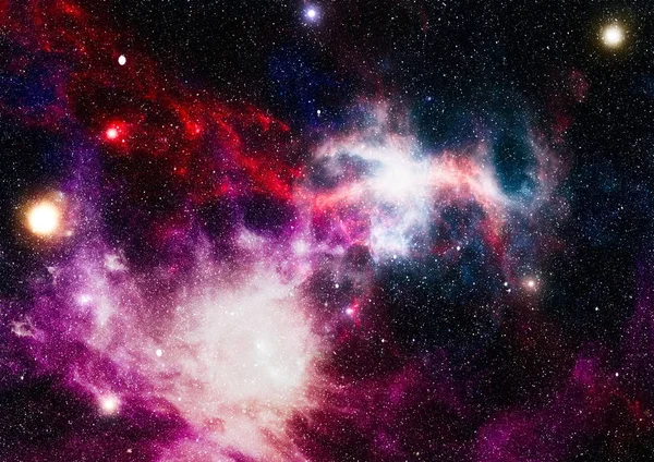 Uzaydaki gezegenler, yıldızlar ve galaksiler uzay keşiflerinin güzelliğini gösteriyor. NASA tarafından döşenmiş elementler