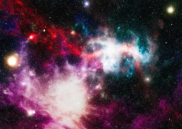 Uzaydaki gezegenler, yıldızlar ve galaksiler uzay keşiflerinin güzelliğini gösteriyor. NASA tarafından döşenmiş elementler