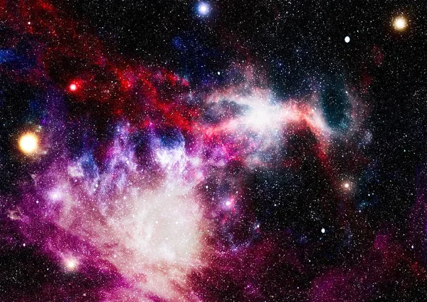 Uzaydaki gezegenler, yıldızlar ve galaksiler uzay keşiflerinin güzelliğini gösteriyor. NASA tarafından döşenmiş elementler