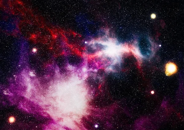 Uzaydaki gezegenler, yıldızlar ve galaksiler uzay keşiflerinin güzelliğini gösteriyor. NASA tarafından döşenmiş elementler