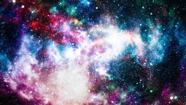Uzaydaki gezegenler, yıldızlar ve galaksiler uzay keşiflerinin güzelliğini gösteriyor. NASA tarafından döşenmiş elementler