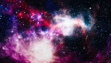 Uzaydaki gezegenler, yıldızlar ve galaksiler uzay keşiflerinin güzelliğini gösteriyor. NASA tarafından döşenmiş elementler