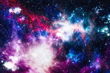 Uzaydaki gezegenler, yıldızlar ve galaksiler uzay keşiflerinin güzelliğini gösteriyor. NASA tarafından döşenmiş elementler