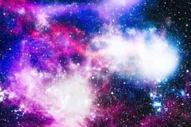 Uzaydaki gezegenler, yıldızlar ve galaksiler uzay keşiflerinin güzelliğini gösteriyor. NASA tarafından döşenmiş elementler