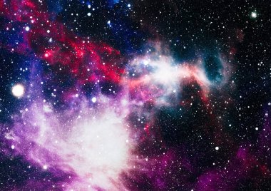 Uzaydaki gezegenler, yıldızlar ve galaksiler uzay keşiflerinin güzelliğini gösteriyor. NASA tarafından döşenmiş elementler