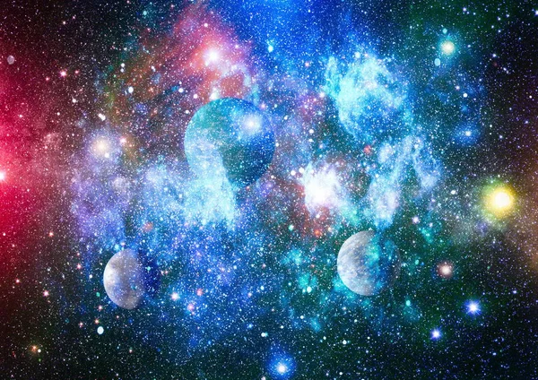 Pianeti Stelle Galassie Nello Spazio Che Mostrano Bellezza Dell Esplorazione — Foto Stock