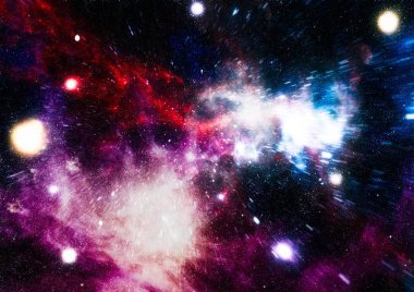 birçok ışık yılı uzakta dünya derin uzayda yıldız alanı. Bu görüntü nasa tarafından döşenmiş unsurları