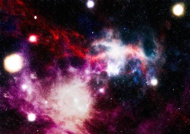 birçok ışık yılı uzakta dünya derin uzayda yıldız alanı. Bu görüntü nasa tarafından döşenmiş unsurları