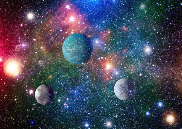 Stars Planet Galaxy Free Space Elements Image Furnished Nasa — Stock Photo, Image