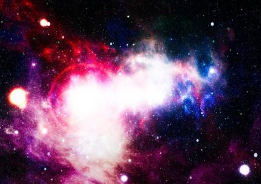 birçok ışık yılı uzakta dünya derin uzayda yıldız alanı. Bu görüntü nasa tarafından döşenmiş unsurları