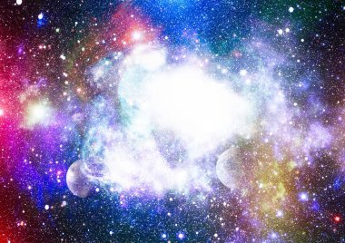 birçok ışık yılı uzakta dünya derin uzayda yıldız alanı. Bu görüntü nasa tarafından döşenmiş unsurları