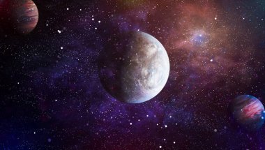 alan arka plan soyut. Gece gökyüzünde yıldızlar ve bulutsu. Nasa tarafından döşenmiş bu görüntü unsurları