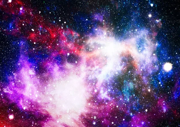 在深层空间距地球很远很多光年的星级字段 由美国国家航空航天局装备此图像的元素 — 图库照片