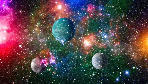 Star Field Deep Space Many Light Years Far Earth Elements — Stock Photo, Image