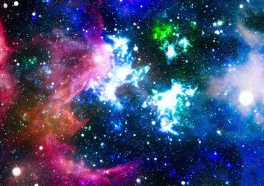 alan arka plan soyut. Gece gökyüzünde yıldızlar ve bulutsu. Nasa tarafından döşenmiş bu görüntü unsurları