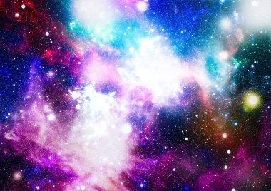 alan arka plan soyut. Gece gökyüzünde yıldızlar ve bulutsu. Nasa tarafından döşenmiş bu görüntü unsurları