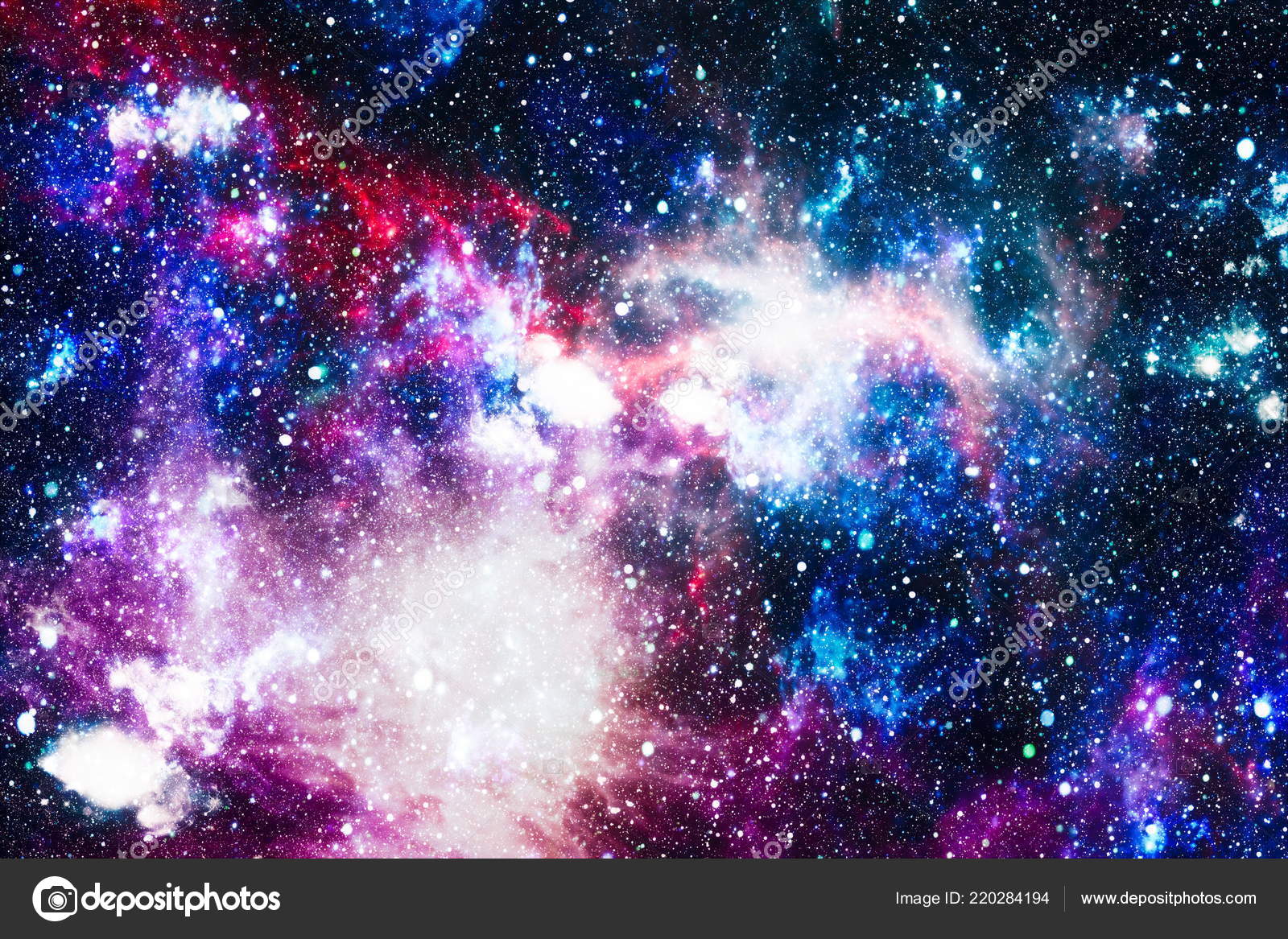 抽象空间背景夜空与星星和星云nasa 提供的这张图片的元素 图库照片 C Maximusdn