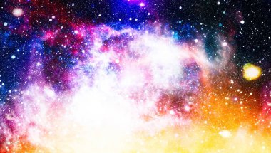alan arka plan soyut. Gece gökyüzünde yıldızlar ve bulutsu. Nasa tarafından döşenmiş bu görüntü unsurları