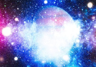 alan arka plan soyut. Gece gökyüzünde yıldızlar ve bulutsu. Nasa tarafından döşenmiş bu görüntü unsurları