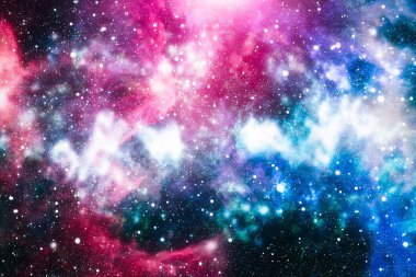 alan arka plan soyut. Gece gökyüzünde yıldızlar ve bulutsu. Nasa tarafından döşenmiş bu görüntü unsurları