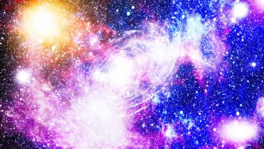 alan arka plan soyut. Gece gökyüzünde yıldızlar ve bulutsu. Nasa tarafından döşenmiş bu görüntü unsurları