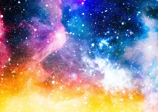 Αφηρημένο Χώρο Φόντο Νυχτερινό Ουρανό Αστέρια Και Νεφέλωμα Στοιχεία Αυτής — Φωτογραφία Αρχείου