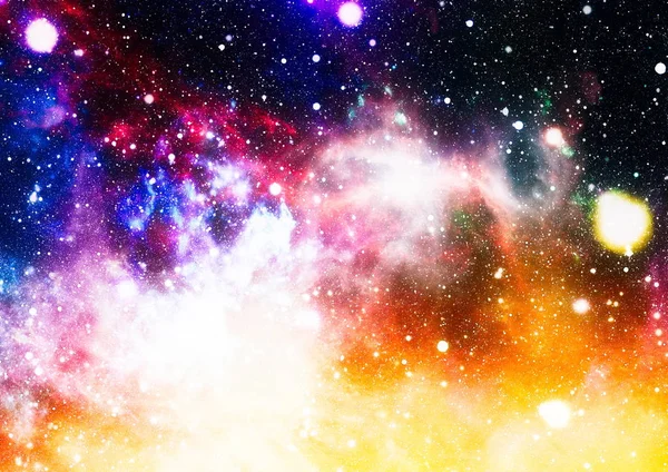 Αφηρημένο Χώρο Φόντο Νυχτερινό Ουρανό Αστέρια Και Νεφέλωμα Στοιχεία Αυτής — Φωτογραφία Αρχείου