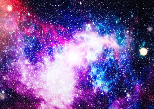 Abstract space background. Night sky with stars and nebula. Elements of this image furnished by NASA