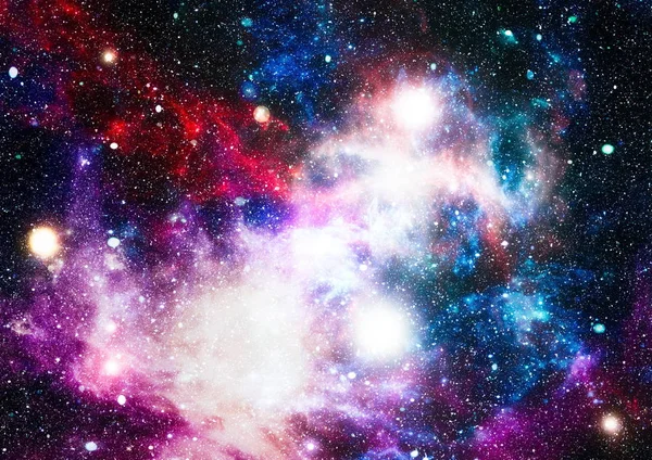 Fondo Espacio Abstracto Cielo Nocturno Con Estrellas Nebulosa Elementos Esta — Foto de Stock