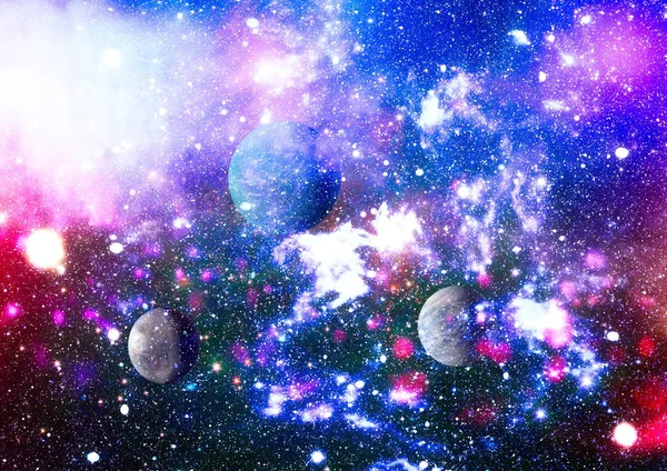 明るい星の星雲です 遠くの銀河 抽象的なイメージ Nasa から提供されたこのイメージの要素 — ストック写真