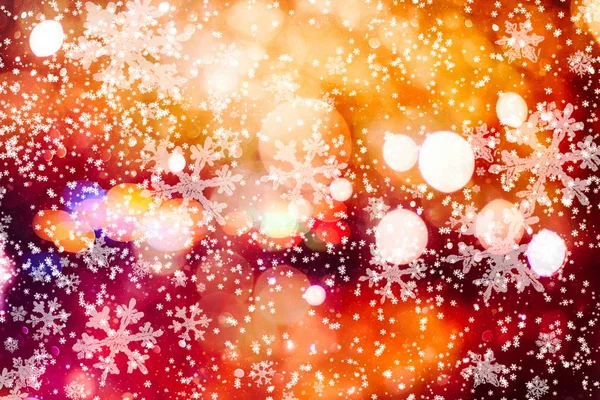 Błyszczące Połysk Żarówki Światła Rozmycie Tła Christmas Tapety Dekoracje Concept — Zdjęcie stockowe