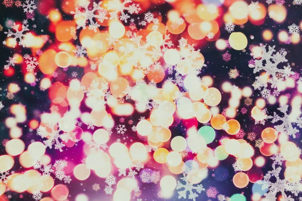Абстрактный Светлый Праздничный Фон Отвлеченными Золотыми Огнями Рождество Новый Год — стоковое фото