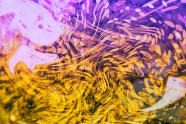 Bokeh soyut dokusu. Renkli. Odaklanmamış arka plan. Bulanık parlak ışık. Dairesel noktalar.