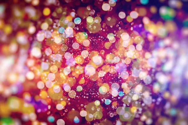 Fondo Festivo Con Bokeh Natural Luces Doradas Brillantes — Foto de Stock