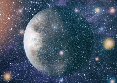 Derin uzay bulunan sarmal gökada. Nasa tarafından döşenmiş bu görüntü unsurları.