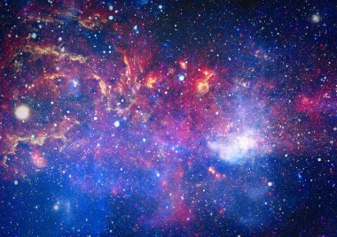 Uzaydaki gezegenler, yıldızlar ve galaksiler uzay keşiflerinin güzelliğini gösteriyor. NASA tarafından döşenmiş elementler