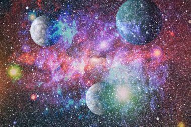 Derin uzay bulunan sarmal gökada. Nasa tarafından döşenmiş bu görüntü unsurları.