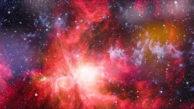 Uzaydaki gezegenler, yıldızlar ve galaksiler uzay keşiflerinin güzelliğini gösteriyor. NASA tarafından döşenmiş elementler