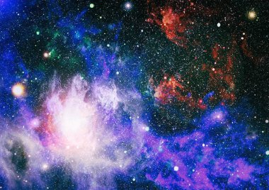 Derin uzay bulunan sarmal gökada. Nasa tarafından döşenmiş bu görüntü unsurları.