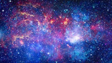 Uzaydaki gezegenler, yıldızlar ve galaksiler uzay keşiflerinin güzelliğini gösteriyor. NASA tarafından döşenmiş elementler