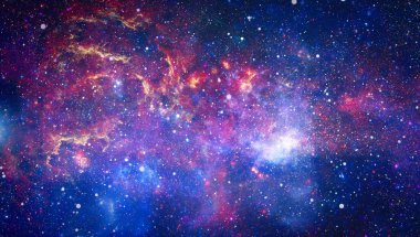 Uzaydaki gezegenler, yıldızlar ve galaksiler uzay keşiflerinin güzelliğini gösteriyor. NASA tarafından döşenmiş elementler