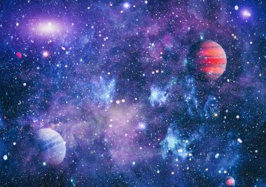 Derin uzay bulunan sarmal gökada. Nasa tarafından döşenmiş bu görüntü unsurları.