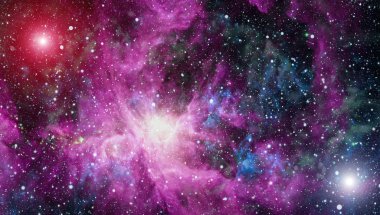 Uzaydaki gezegenler, yıldızlar ve galaksiler uzay keşiflerinin güzelliğini gösteriyor. NASA tarafından döşenmiş elementler