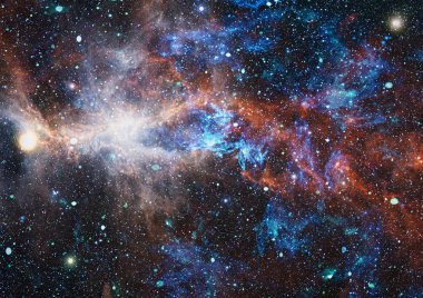 Derin uzay bulunan sarmal gökada. Nasa tarafından döşenmiş bu görüntü unsurları.